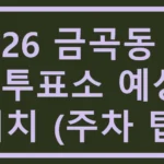 금곡동 사전투표소