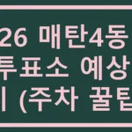 매탄4동 사전투표소