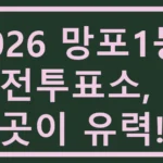 망포1동 사전투표소